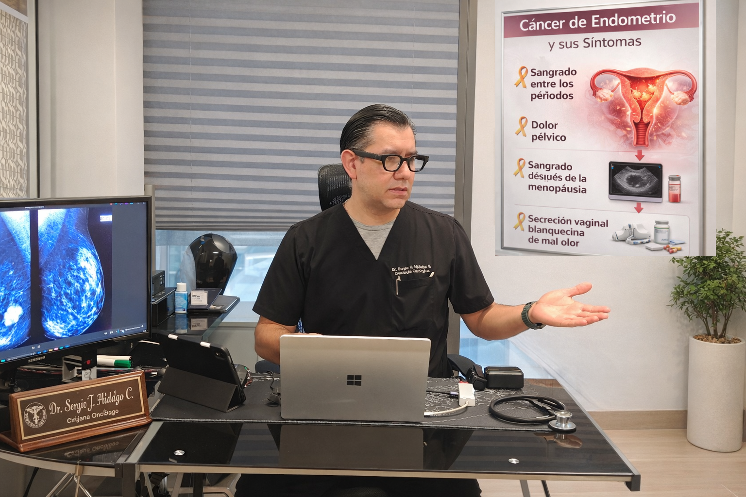 Síntomas de cáncer de endometrio sangrado uterino anormal y biopsia en Naucalpan